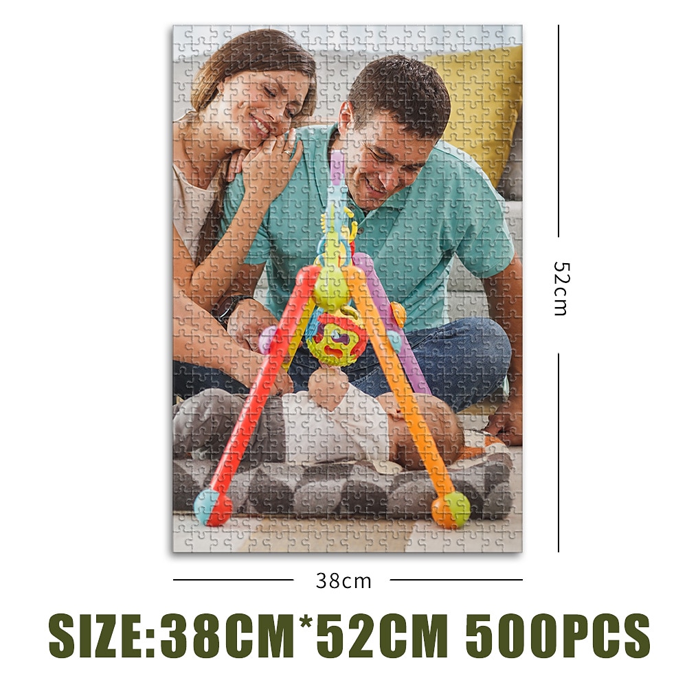 spersonalizowane świąteczne fotopuzzle prezent obrazkowy prezenty, puzzle niestandardowe puzzle białe kartki papieru do stworzenia spersonalizowanego prezentu 500 sztuk/100 sztuk kobiety/mężczyźni 2025 - $25.99 –P7