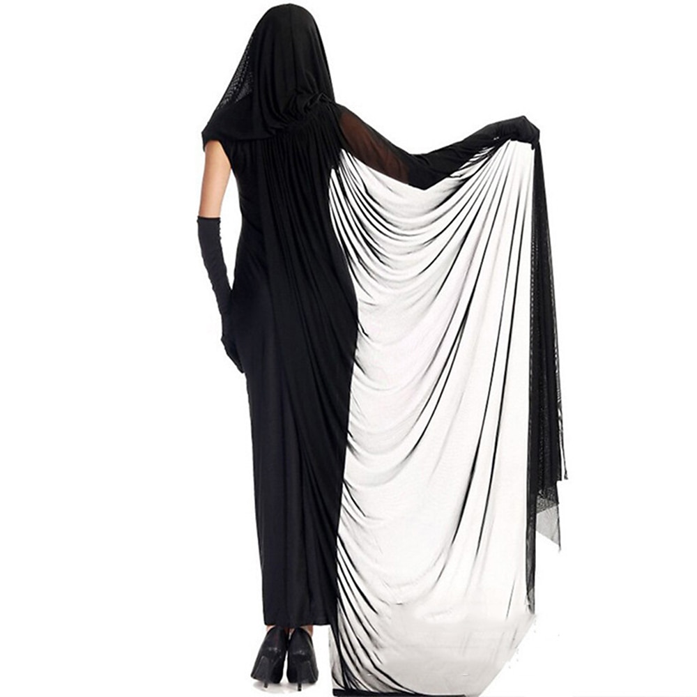  Sriper Women's Masquerade Ghost Bride Cosplay Outfit Halloween  Vampire Costume Party Night Club Dresses with Capes Glove Pant : Clothing