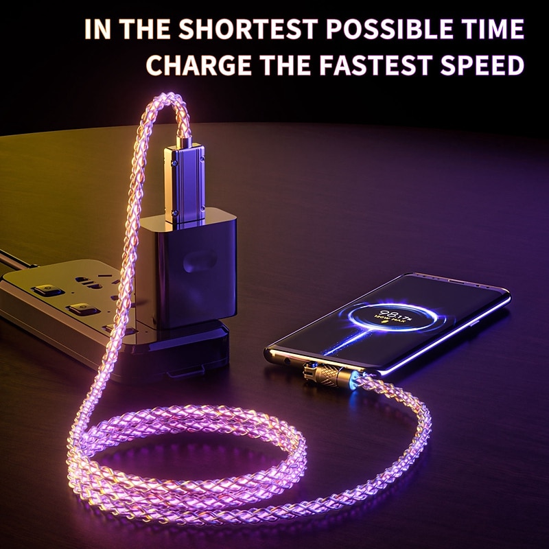 1 упаковка USB-кабель типа C Кабель молнии 100 Вт 3,3 фута USB-A к USB-C USB A к молнии USB A к микро B 6 A Быстрая зарядка Прочный Поворот на 360° Назначение Macbook iPad Samsung 2025 - $3.99 –P12