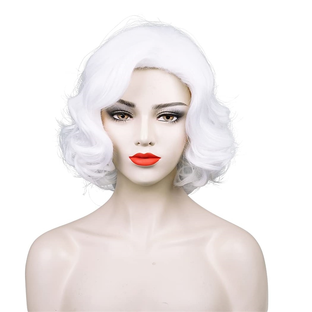 Kort kobberrød parykk kvinner 1920-talls 20s 30s krøllete syntetisk kastanjefarge bob vintage parykk karneval cosplay kostymeparykk Halloween-parykker 2025 - $17.99 –P7