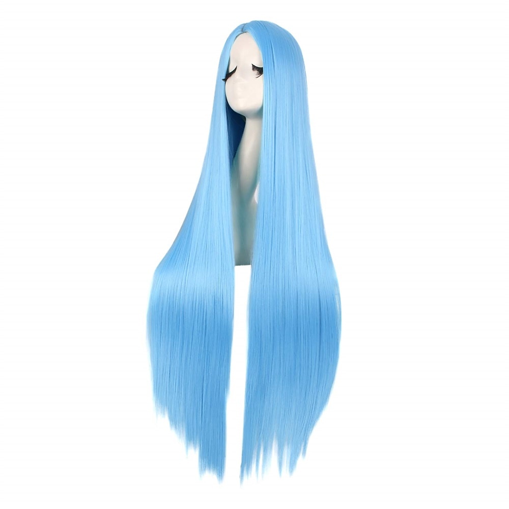 40/100cm měkká rovná dlouhá cosplay paruka Halloween cosplay párty paruky 2025 - $17.49 –P14