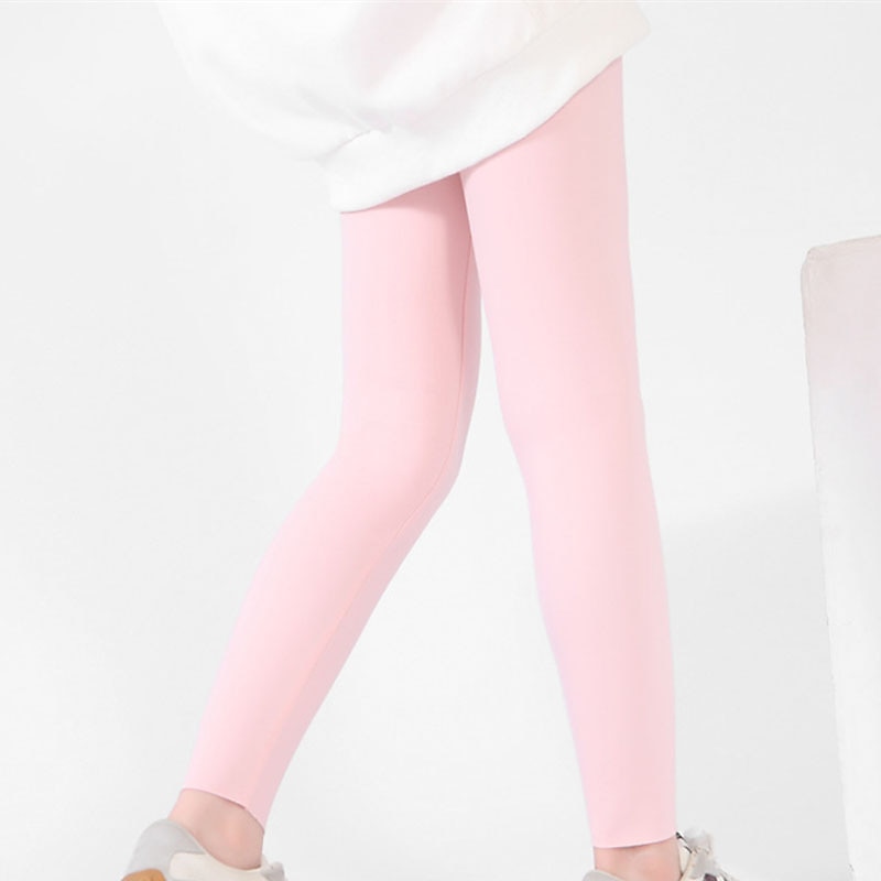 Niños Chica Polainas Color sólido Activo Entrenamiento 7-13 años Primavera Negro Blanco Rosa 2026 - $11.99 –P8