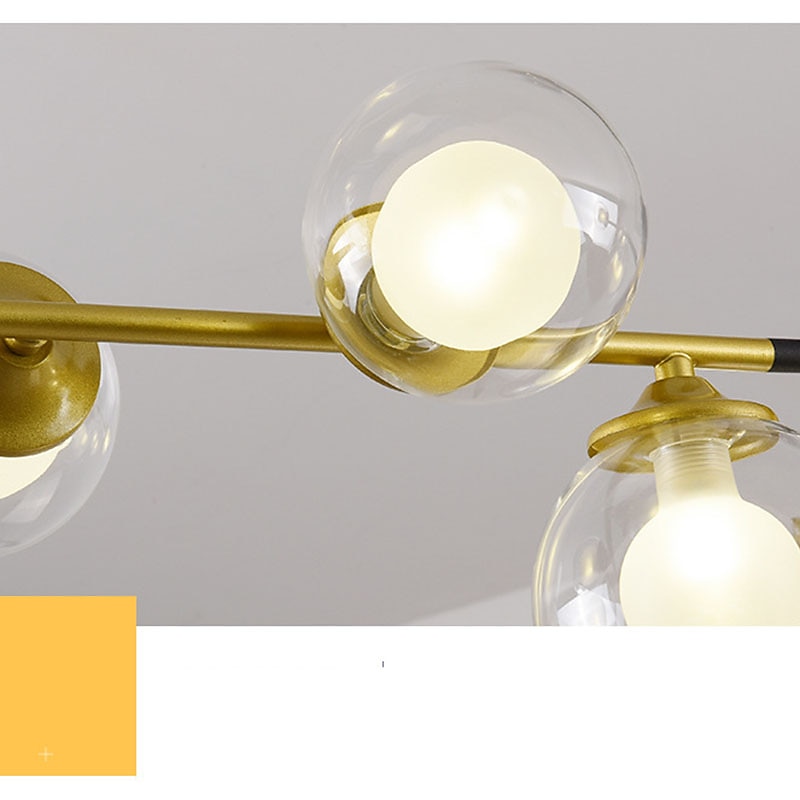 LED Chandeliers 106cm Nordic Pendant Lights Living Dinning Kitchen Hanging Lamp Modern Glass Ball Chandelier Lighting Bedroom Lamp 110-240V 2025 - $309.49 –P7