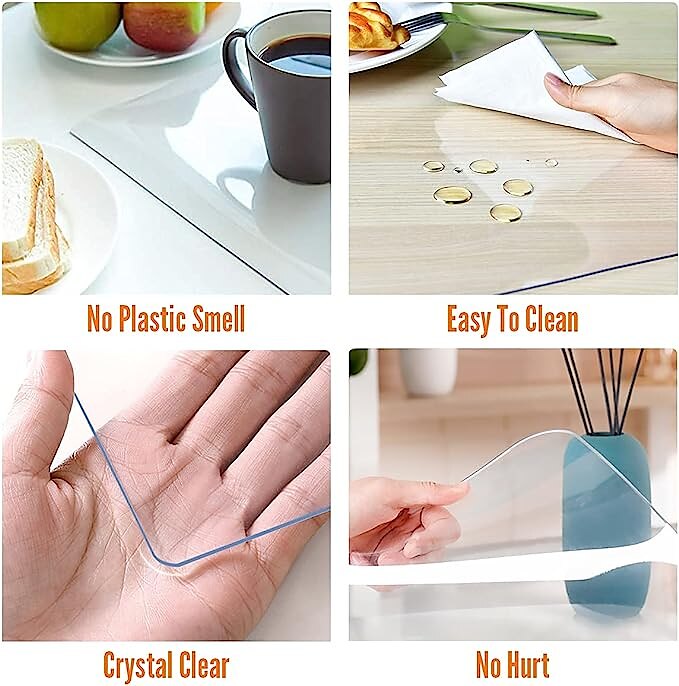 Soft Glass Table Cloth 1.5mm PVC Transparent Tablecloth Waterproof Rectangular Table Cover Pad Kitchen Oil-Proof Table Mat 2025 - $17.49 –P3