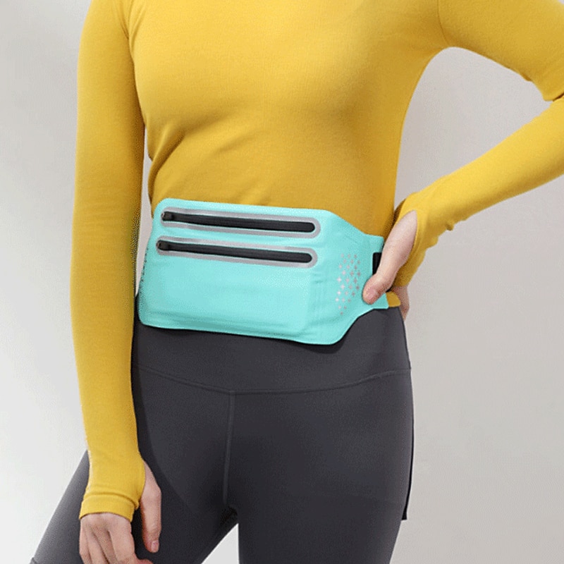 poche de taille ultra-mince en cours d'exécution sport sac banane pack voyage ventre taille ceinture en plein air double fermeture éclair randonnée poche portefeuille ceinture sacs de 2026 ? $8.99 –P3