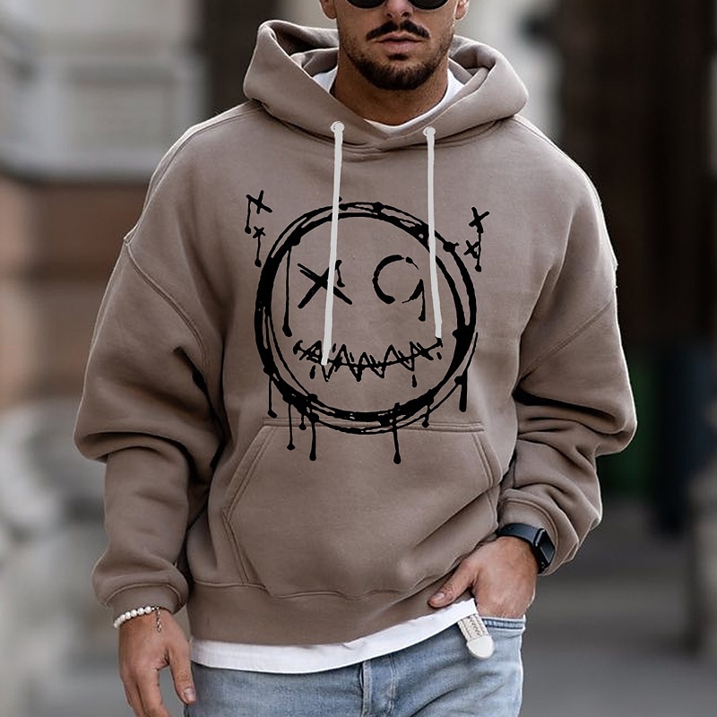 Herren Cartoon Grafikdrucke Kapuzensweatshirt Kapuzenshirts Pullover Streetwear Designer Basic Lässig Langarm Mit Kapuze Täglich Sport Rosa Blau Orange Braun Grün Druck Frühling & Herbst Designer S M 2026 - $30.99 –P7