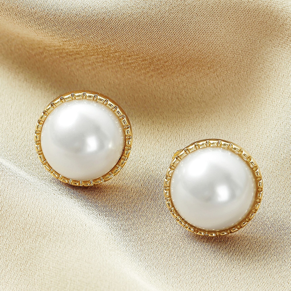 Mujer Pendientes cortos Pendients de aro Pendientes con clip Retro Gota Elegante Vintage Sencillo Dulce Perla Artificial Aretes Joyas # 1 / # 2 / # 3 Para Fiesta Calle Diario Festivos Festival 1 Par 2025 - $10.49 –P12