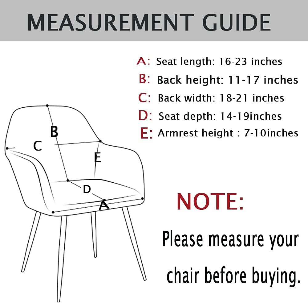 wingback stolsöverdrag sammetsgrå soffstol överdrag för bar kaffe uteplats trädgård tvättbar avtagbar fest hemma hotell 2026 - $20.99 –P3