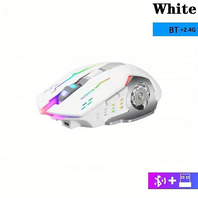 USB Rechargeable Wireless Mouse Gaming Mouse Silent Mechanical E-Sports Backlight PC Gamer Mouse Optical Mice For Computer Gift For Birthday/Easter/Boy/Girlfriend 2025 - $20.99 –P14