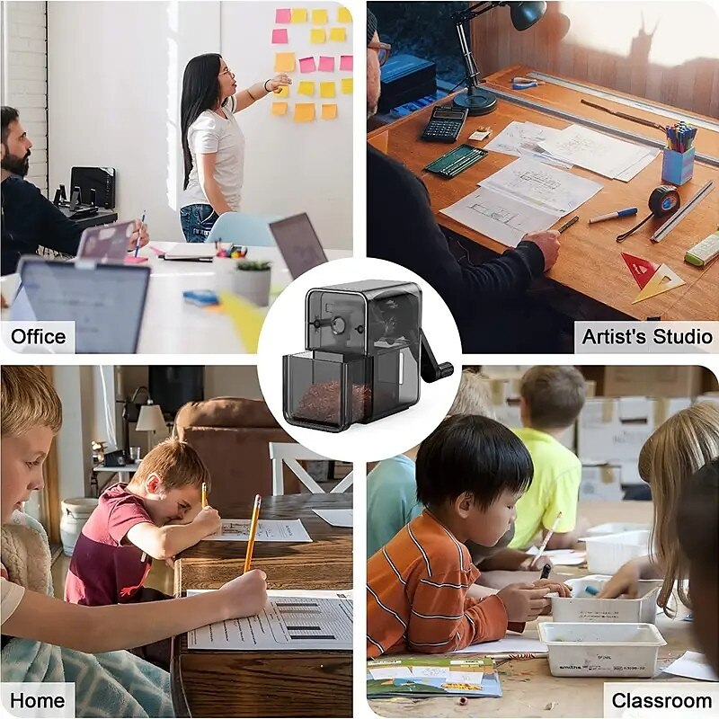 Manual Pencil Sharpener - Stronger Helical Blade for Fast Sharpening of Colored/Art Pencils - Perfect for Kids School Classroom Home & Artists 2025 - $13.99 –P8