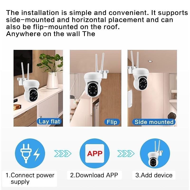HD 1080p/720p 5g wifi ip-камера беспроводная скоростная купольная камера ptz cctv ir наружная сетевая камера мониторинг автоматическое отслеживание полноцветная камера безопасности ночного видения 2025 - $33.99 –P11