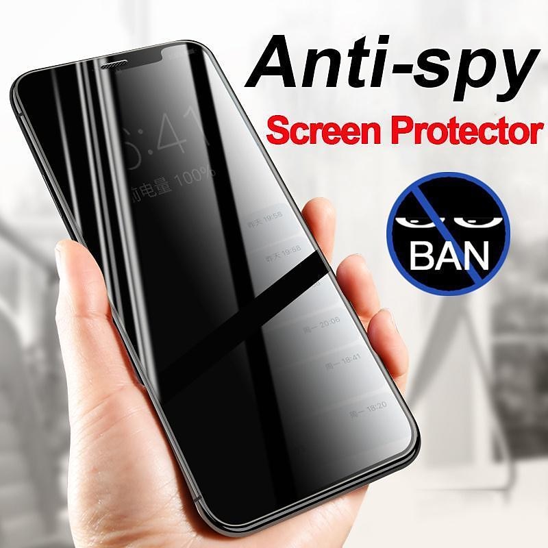3 pcs Screen Protector For Apple iPhone 16 iPhone 15 Pro Max Plus iPhone 14 13 12 11 Pro Max Mini X XR XS Max 8 7 Plus Tempered Glass Privacy Anti-Spy 9H Hardness Anti-Fingerprint Explosion Proof 3D 2025 - $13.99 –P6