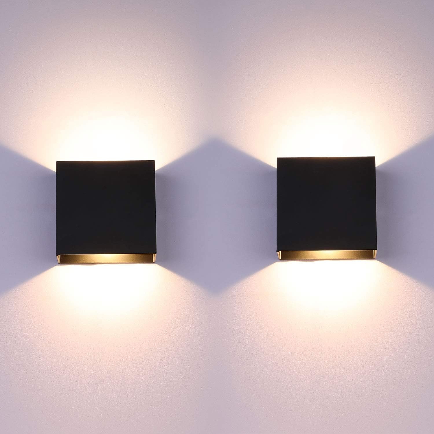lightinthebox מנורת קיר חיצונית led עמידה למים 6w תאורה למעלה ולמטה פנימית תאורה כפולה ראש מעוקל קיר מודרני חדר שינה אור לבן חם 90-264v 2025 - $24.99 –P8