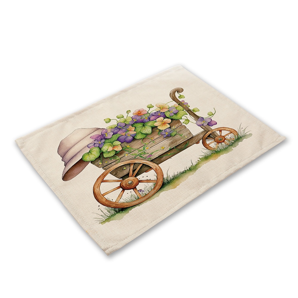 Girassóis placemats resistente ao calor mesa de fazenda placemat resistente a manchas, placemat para casamento cozinha mesa de jantar decoração interior ao ar livre de 2025 por $2.49 –P11