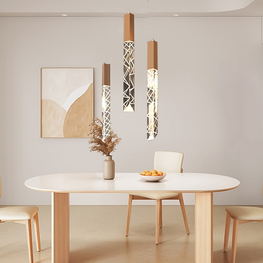 2 lumières 3 lumières 6 lumières 3 cm Intensité Réglable Conception unique Lampe suspendue Aluminium Plaqué Moderne Style nordique 110-120V 220-240V de 2025 ? $84.99 –P11