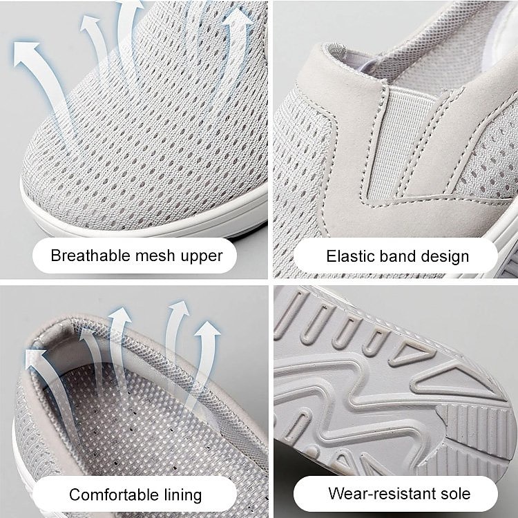 Women's Purple Slip-On Athletic Walking Shoes with Air Cushion Sole for Comfort and Support 2025 - $24.99 –P4