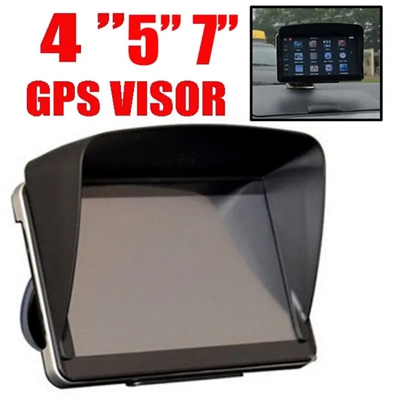 GPS Sat Nav Sun Shade Visor for 4.3"/5"/7" Screens, Sunshade GPS Cover Block, Car GPS Accessories 2025 - $17.99 –P1