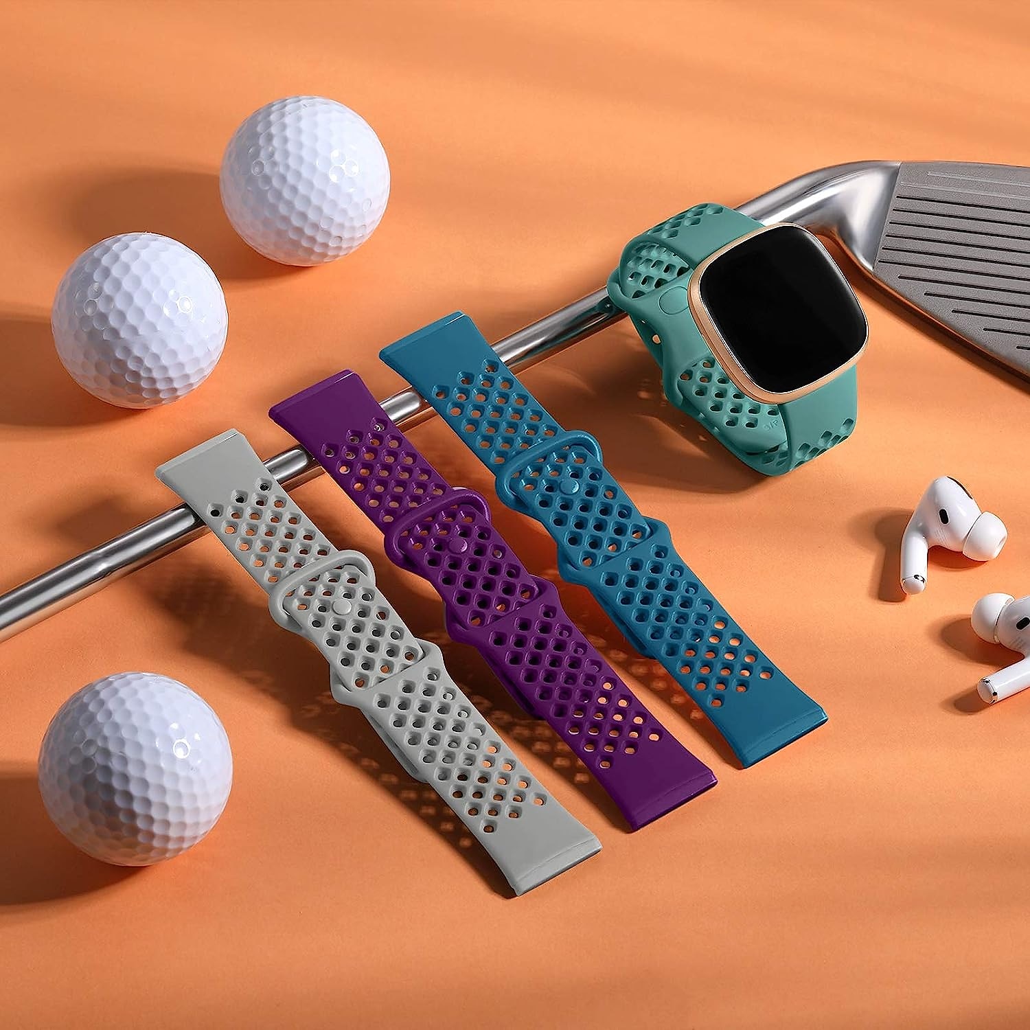 4 Πακέτο Smart Watch Band Συμβατό με Fitbit Versa 3 Sense Versa 4 Sense 2 σιλικόνη Εξυπνο ρολόι Λουρί Αδιάβροχη Ρυθμιζόμενο Αθλητικό Μπρασελέ Αντικατάσταση Περικάρπιο 2025 - $20.99 –P10
