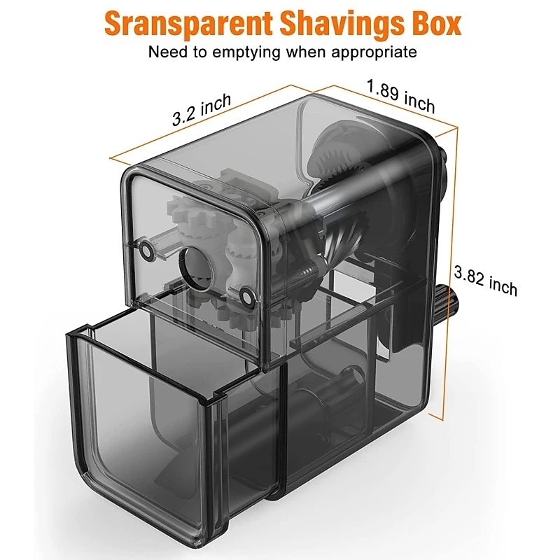 Manual Pencil Sharpener - Stronger Helical Blade for Fast Sharpening of Colored/Art Pencils - Perfect for Kids School Classroom Home & Artists 2025 - $13.99 –P11