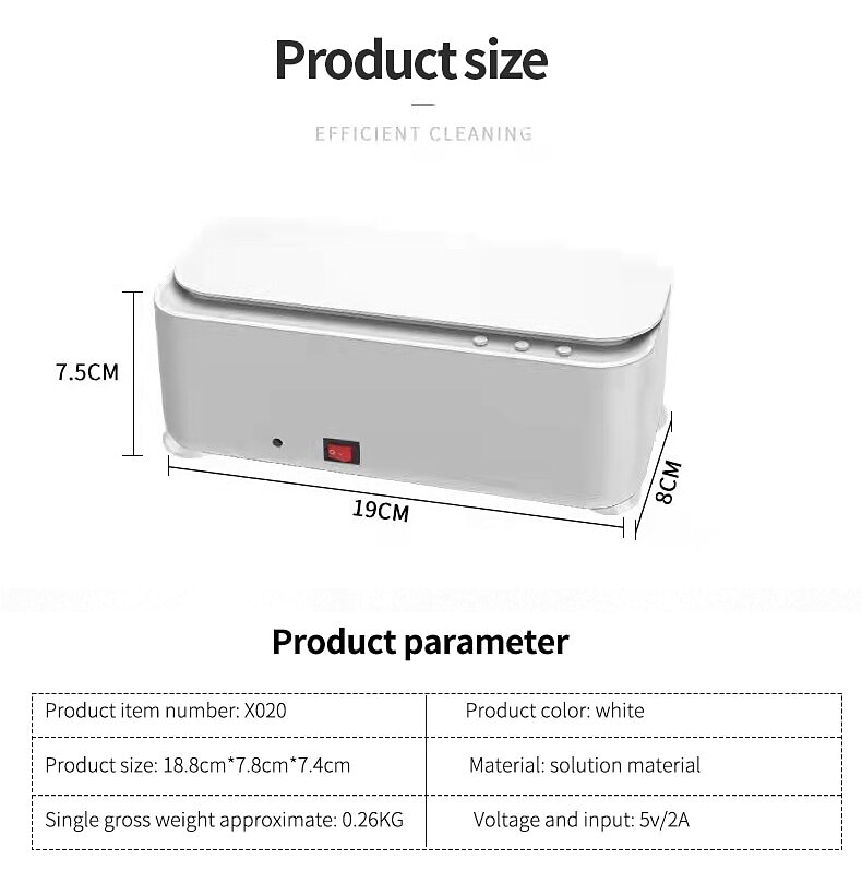 Ultrasonic Cleaning Machine Multi-functional Vibration Cleaning Machine Jewelry Glasses Watch Denture Cleaning Machine 2025 - $22.99 –P12