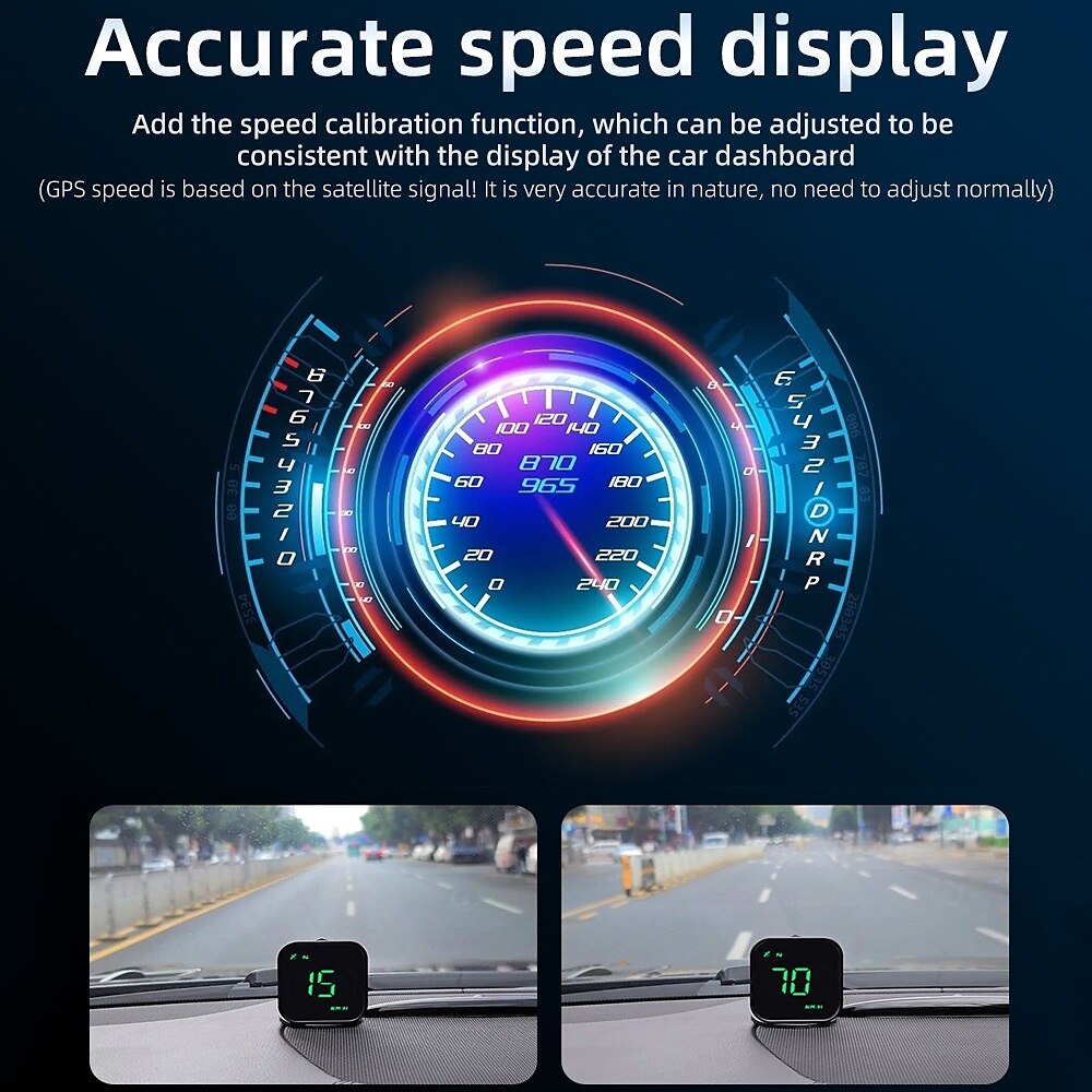 G4S HUD GPS Head Up Display LED Auto Speedometer Electronics Digital Alarm Reminder GPS HUD Car Accessories for All Cars 2025 - $43.99 –P3