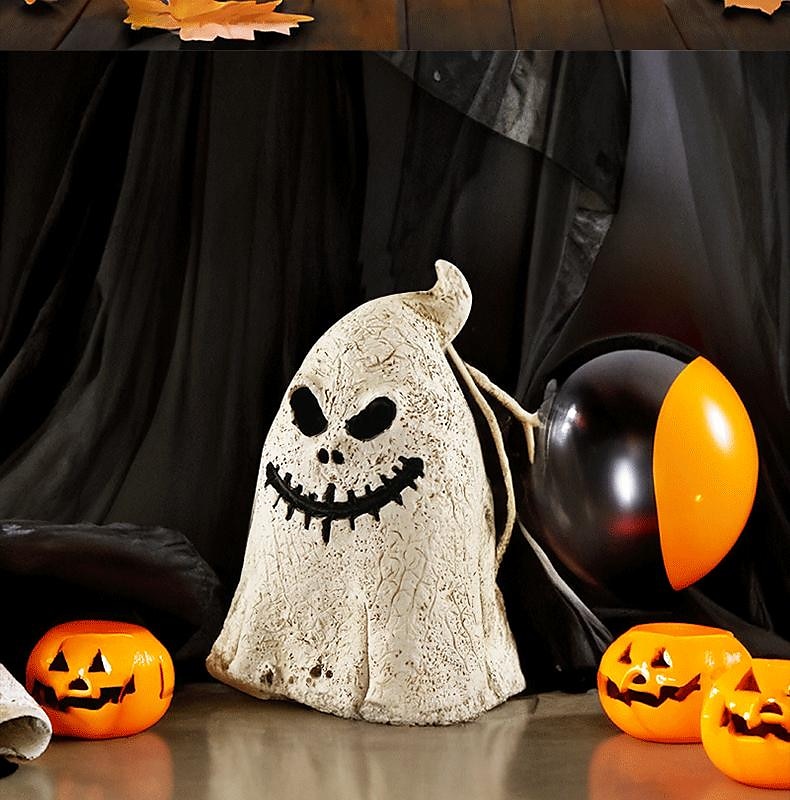 halloween spöke pumpa prydnad mikro landskap prydnad skrivbordet harts liten prydnad 2025 - $7.99 –P6