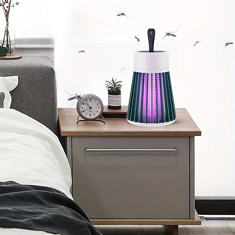 Sisä- ja ulkoilmahytkyttyskuolettaja – Kannettava violetti LED-valoansa imukupilla ja sähköiskulla leirintäalueelle ja kotiin 2025 - $19.99 –P5