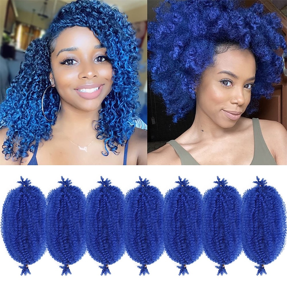 Marley Hair 10 Inch 7 Packs Pre Separated Springy Afro Twist Hair Marley Twist Braiding Hair for Faux Locs Crochet Hair Pre Fluffed Spring Twist Hair Synthetic Hair Extensions 2025 - $34.99 –P7