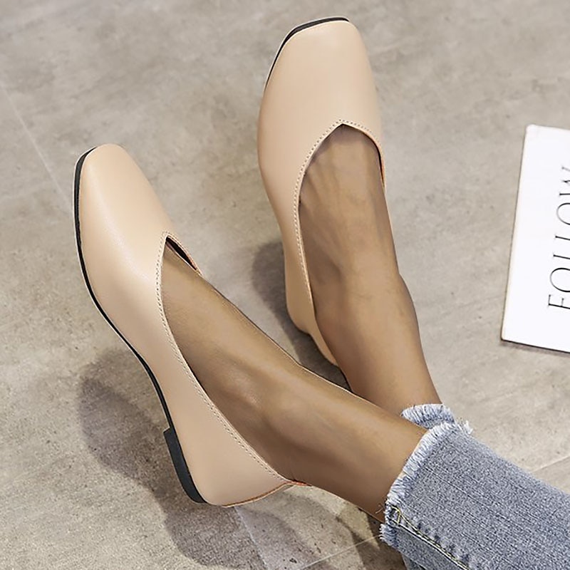 Bailarinas negras para mujer: zapatos sin cordones de piel sintética suave para el trabajo, el día a día y el uso informal. 2026 - $18.99 –P7