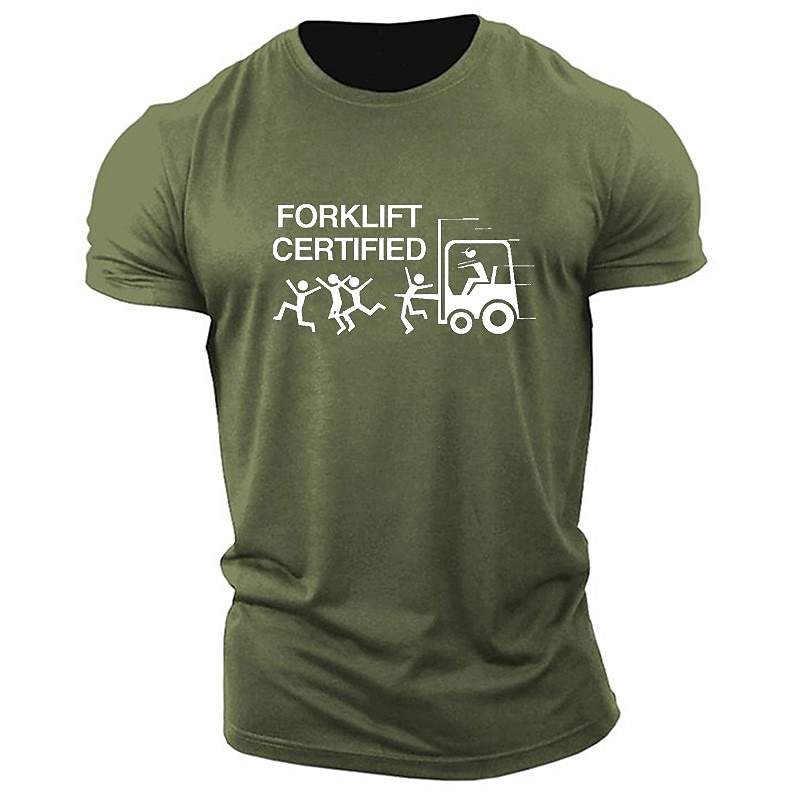 Herren Buchstabe Grafikdrucke T Shirt Grafischen T-Shirt 100% Baumwolle Kurzarm Grafik Hemd Khaki Armeegrün Grau Bequemes T-Shirt Outdoor Straße Modedesigner-Kleidung 2025 - $15.99 –P1