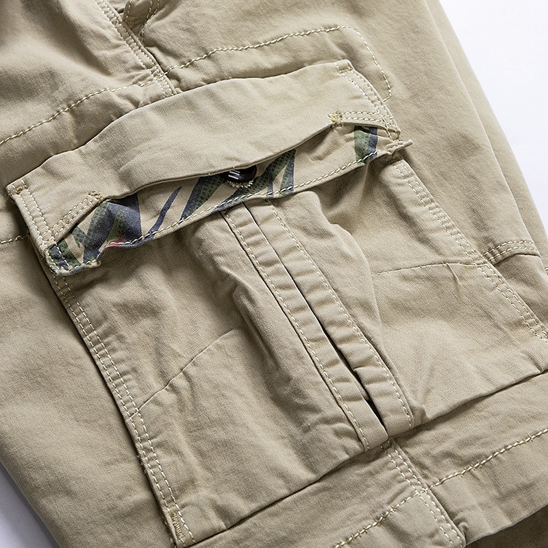 Voor heren Cargoshorts korte broek Wandelshorts Meerdere zakken Effen Buitensporten Streetwear Cargoshorts Korte broeken Leger groen Licht Grijs 2025 - $35.99 –P13
