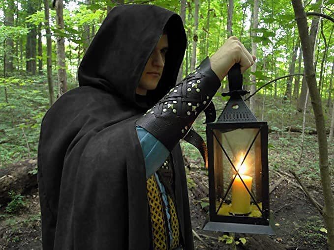 Retro Vintage Mittelalterlich Renaissance Umhang Maskerade Wikinger Ranger Elfen Bogenschießen Kostüm Herren Damen Unisex Keltisch Vikinger Fantasie Maskerade Party / Abend Erwachsene Umhang 2025 - $32.99 –P1