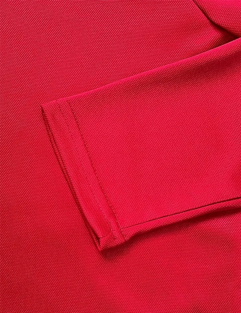 Férfi Button Up Polos POLO trikó Hétköznapi Sport Hajtóka Hosszú ujj Divat Alap Sima Kollázs Gomb Nyár Normál Fekete Piros Sötétkék Button Up Polos 2025 - $21.99 –P7