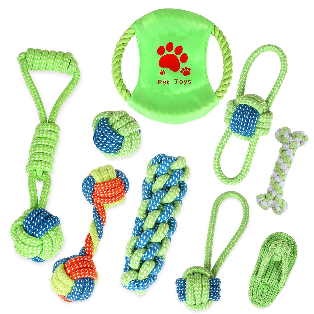Puppy Teething Chew Toys - Durable Small Dog Toys for Puppies Dog Rope Chew Toys Bundle for Boredom Interactive Squeaky Treat Dispensing Ball Funny Flyer Non-Toxic & Safe 2025 - $25.99 –P5