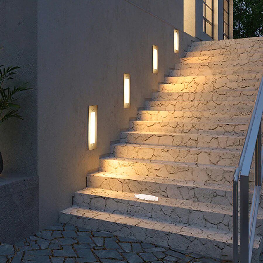 luz led subterrânea de aço inoxidável ip67 à prova dwaterproof água ao ar livre luzes de chão embutidas adequadas para degraus e cantos 85-265v de 2026 por $21.99 –P12