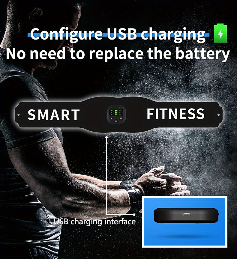 1 Set Abdominal Muscle Stimulator Muscle Toner Portable Electric EMS Muscle Trainer Intelligent Wireless Fitness Device For Men And Women Abdominal Home Office Exercise Abdominal Muscle Exerciser 2026 - $25.99 –P9