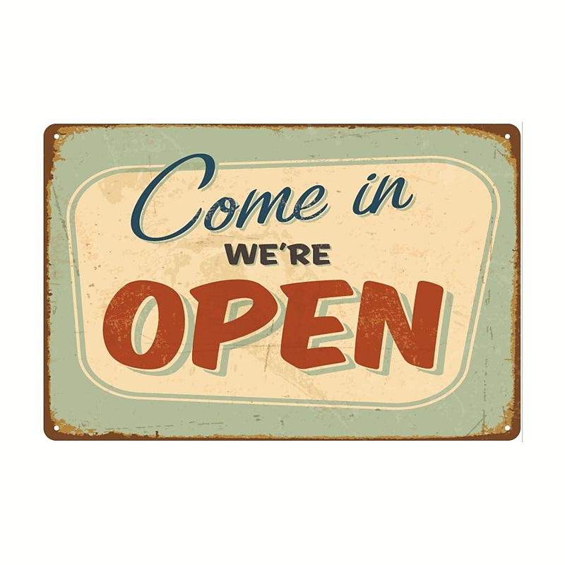 1pc Retro Metal Tin Sign Beer Tin Sign Vintage Bar Club Signs Wall Decor, Painting Wall Hanging for Home Decor Wall Art Metal Tin Sign 20x30cm/8''x12'' 2025 - $10.49 –P17