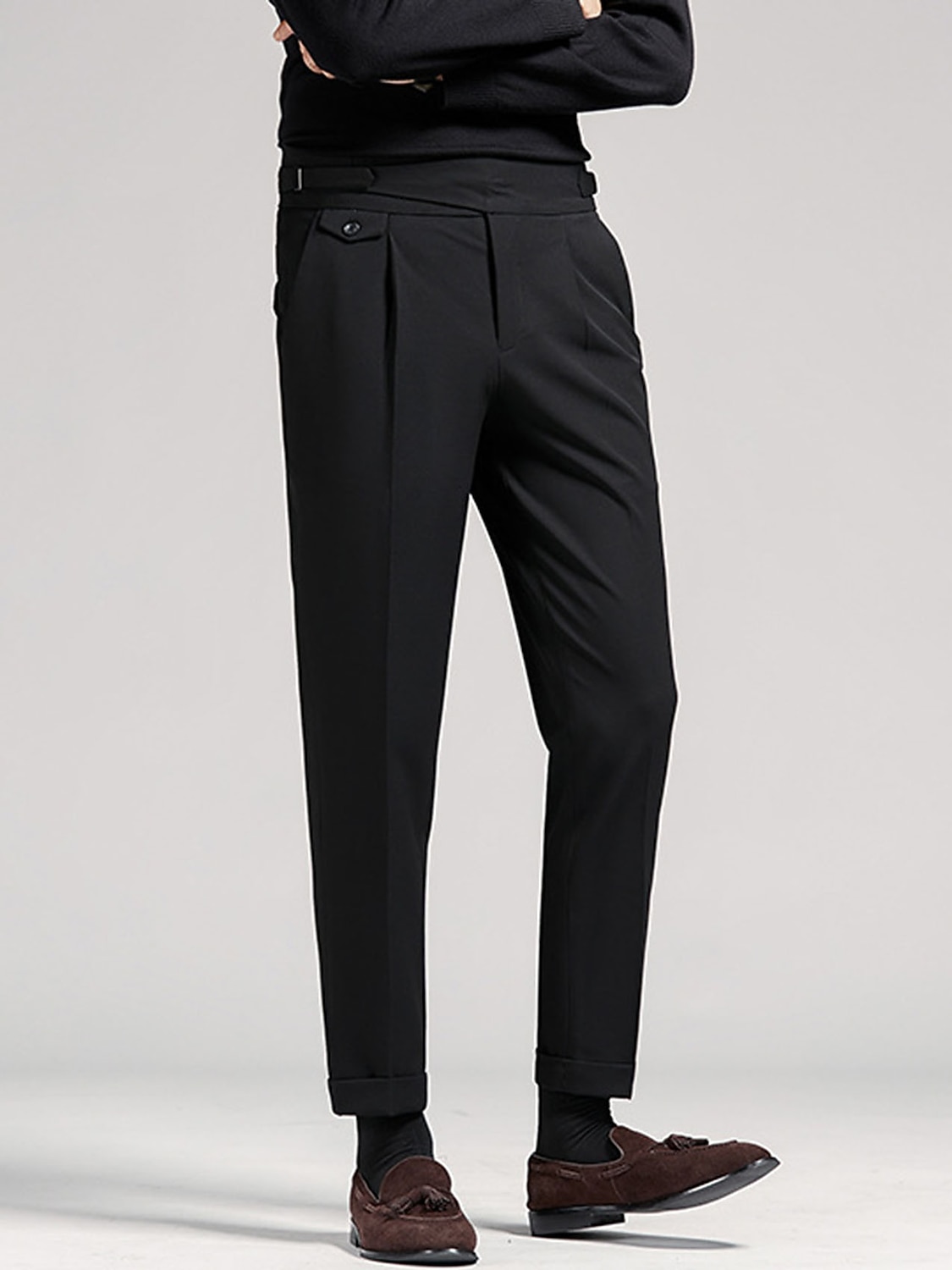 Graduation Trouser Men's Graduation Dress Pants Trousers Pleated Pants Suit Pants Pocket ...