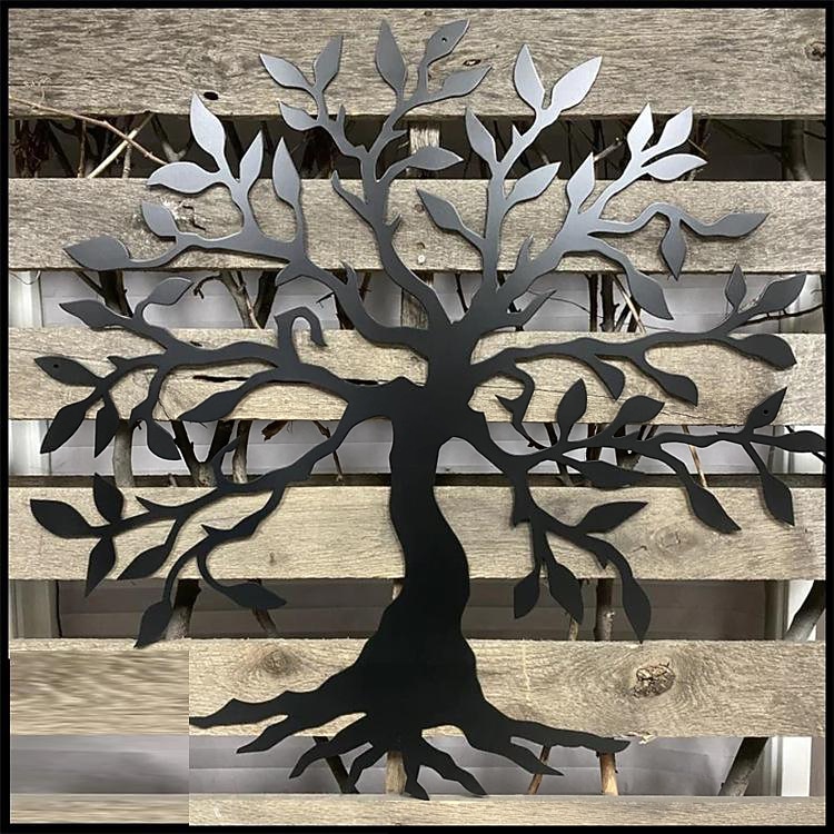 Árbol de metal para decoración de pared, árbol de la vida, arte de pared de metal, pájaro, adorno para el hogar, dormitorio, sala de estar, decoración de ventanas 2025 - $23.99 –P9