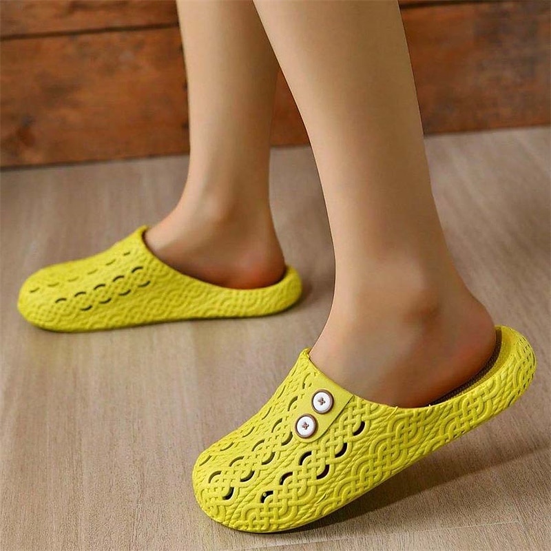 bequeme Schlupfschuhe mit verstellbarem Knopfdesign – leicht, atmungsaktiv und stylisch, ideal für zu Hause, drinnen und in der Freizeit 2025 - $14.99 –P8