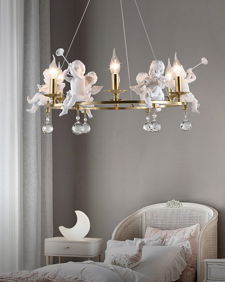 candelabro de vela de fazenda anjo 3/6-luz 55/70 cm para sala de estar, luminária de teto pingente industrial rústica, luminária de teto vintage para quarto corredor cozinha sala de jantar foyer de 2026 por $575.89 –P4