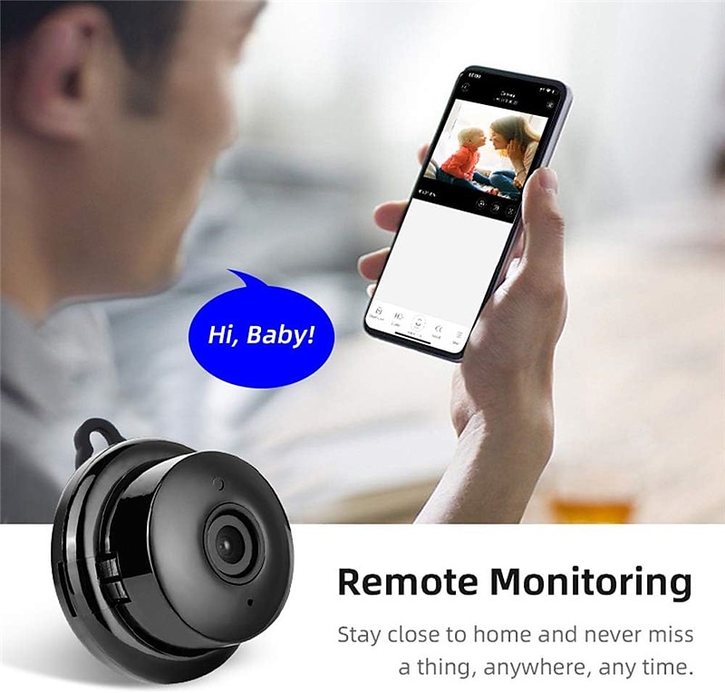 Mini Wireless Camera, HD Indoor Surveillance Monitor, Motion Detection, Night Vision, Wi-Fi Smart Camcorder, Video Recording & Remote Monitoring for Home Security 2025 - $18.99 –P3