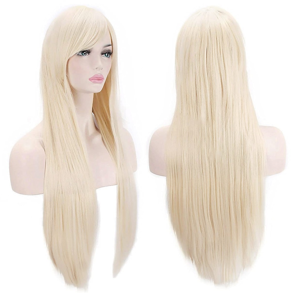 perruques 32 80cm longue ligne droite anime mode femmes cosplay perruque fête perruque carnaval cosplay fête perruques de 2025 ? GBP £10 –P1