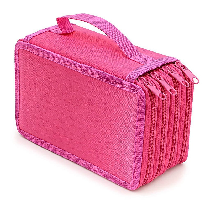 Astuccio per matite con 72 scomparti pratico astuccio per matite con cerniera multistrato oxford di grande capacità per penne colorate, matite colorate, penne per acquerelli, pennelli per trucco, del 2025 a $14.99 –P10