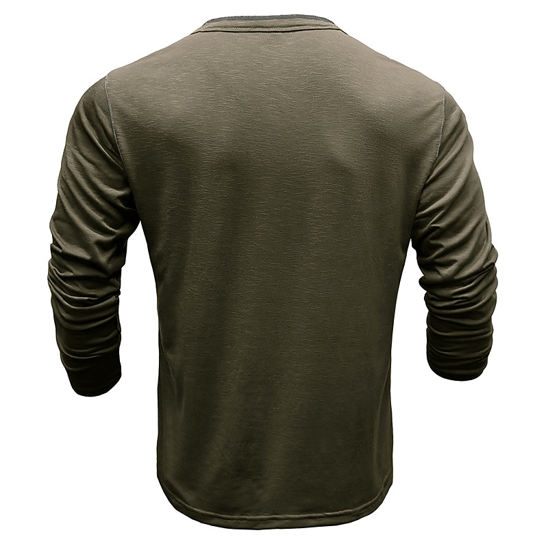 Férfi Gombos póló Henley ing Tee Top Hosszú ujj Henley Nyár Sima Divat Dizájn Alap Vakáció Utca Alkalmi Fehér Sárga Piros Férfi felső póló 2025 - $30.99 –P9