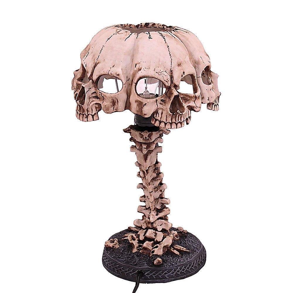 lebka stolní lampa svítící lebka noční světlo kreativní pryskyřice home office desktop ornament halloween decoration 2025 - $32.99 –P7