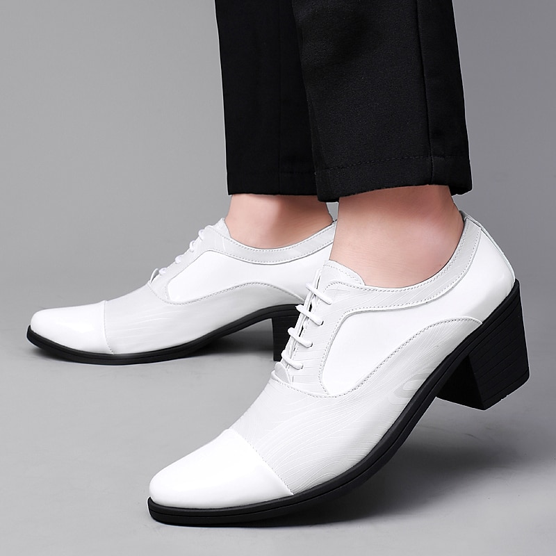 miesten kiiltonahkaiset mekkokengät – tyylikkäät muodolliset oxford-nauhakorkonauhat erikoistilaisuuksiin 2026 - $64.99 –P6