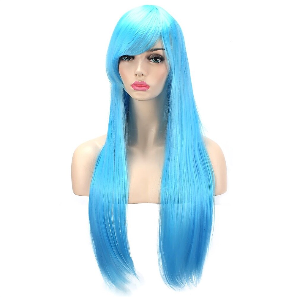 perruques 32 80cm longue ligne droite anime mode femmes cosplay perruque fête perruque carnaval cosplay fête perruques de 2025 ? GBP £10 –P9