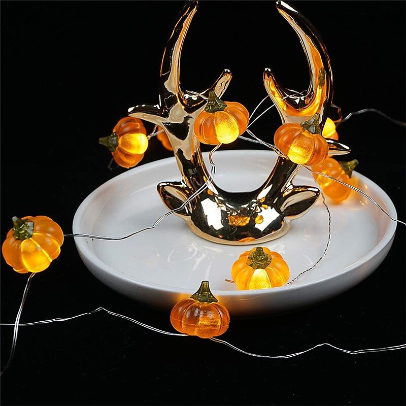 decorazioni di halloween luci 3d jack-o-lantern 2m 20led luci di zucca a batteria aa luci arancioni per festa di halloween al chiuso autunno all'aperto raccolto decorazioni del ringraziamento del 2025 a $7.99 –P6