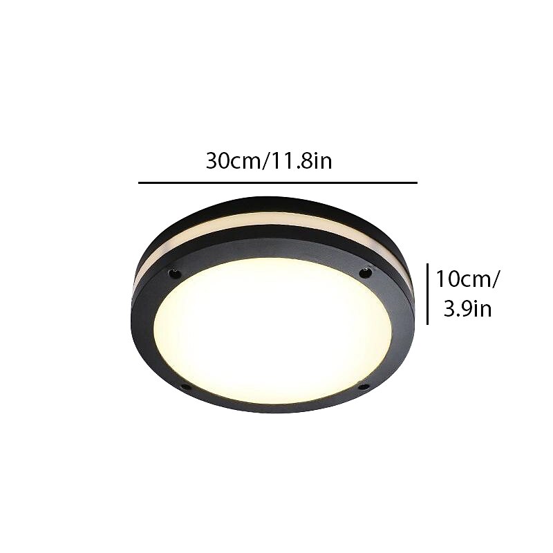 luminária de teto externa à prova d'água e à prova de insetos varanda jardim gazebo porta de entrada corredor corredor beiral externo luminária de teto de 2025 por $136.99 –P16